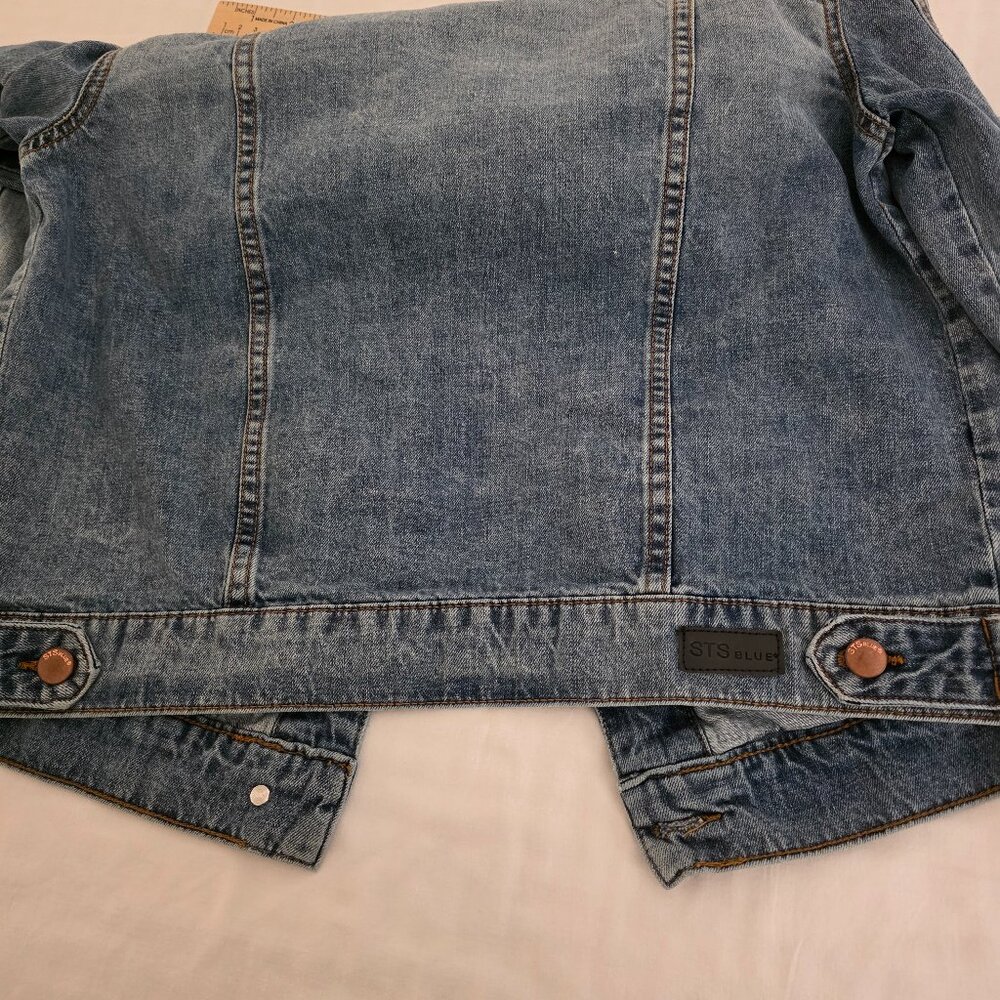 STS Blue women's distressed denim jacket, size Small. - Picture 13 of 13